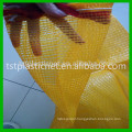 Tubular mesh bag for packaging and printing with drawstring